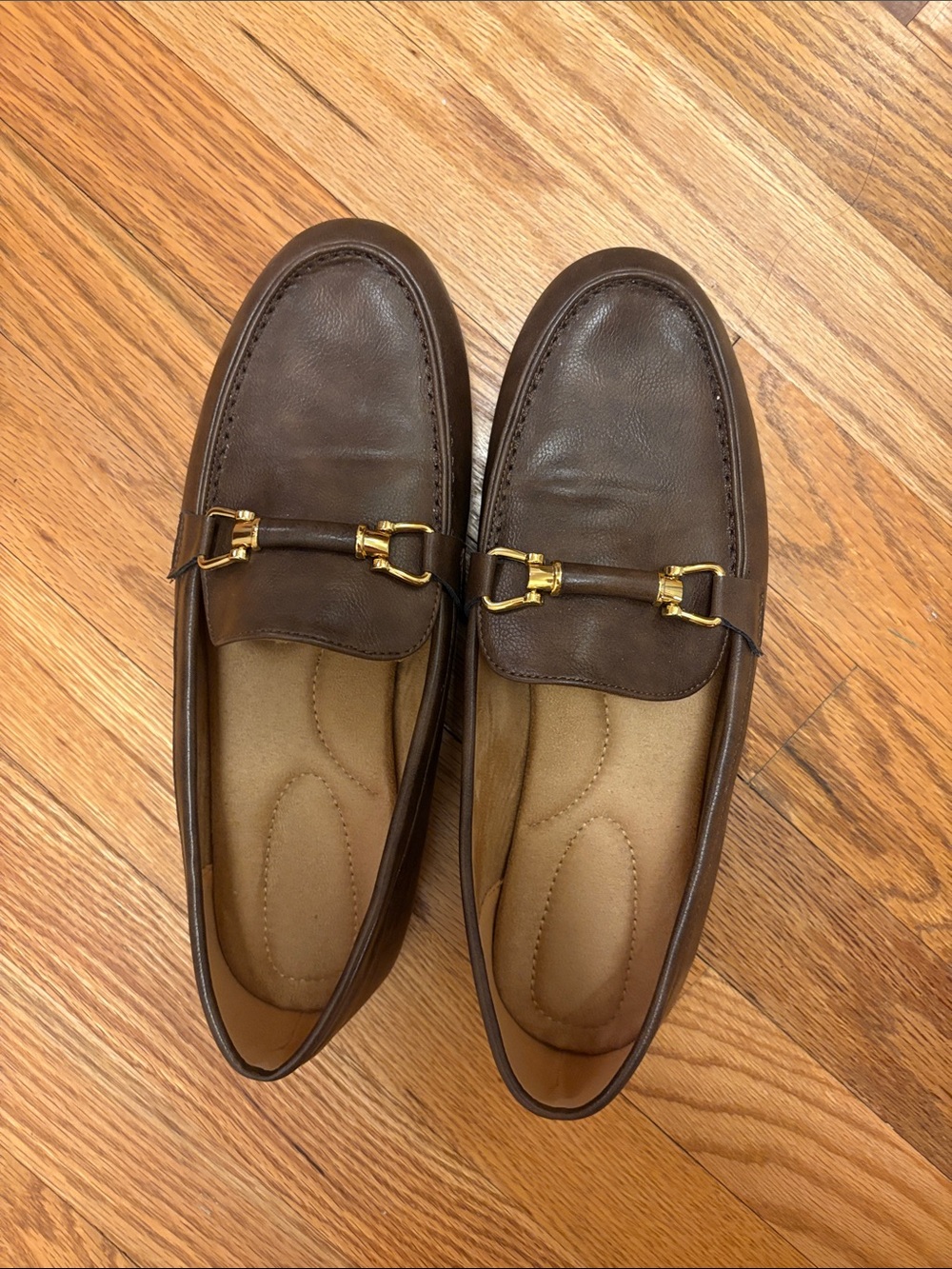 Women’s Brown Leather Bit Loafers